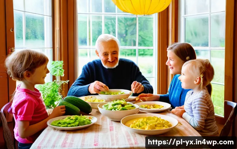 음식 문화에 대한 깊이 있는 이해 - **Prompt:** A heartwarming and vibrant scene depicting a multi-generational Polish family gathered a...